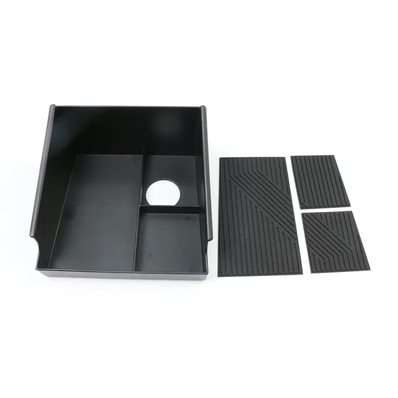 Caixa de armazenamento de silicone para console central de carro, ideal para caixa de armazenamento com braço e selo BYD