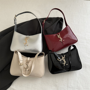 Bolso de Mano Tipo Tote Versátil de Estilo Occidental, Elegante, con Cierre de Cremallera, de PU de Alta Calidad y Color Sólido, para Mujer - Product Image 1