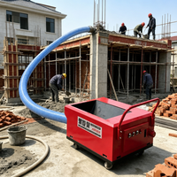 Pompe à béton électrique sur remorque 220 ou 380 Volts, modèle 2026, nouvelle petite pompe à béton mobile pour structures secondaires
