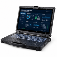 PC Robusto con IA de 15.6 Pulgadas, Windows, Intel Ultra 7 155H, Batería Dual, Resistente al Agua IP65, 1000Nits, Portátil para Operaciones de Ingeniería en Exteriores