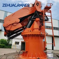 Grue de pont hydraulique télescopique pour navire de transport maritime, capacité 15-30 tonnes, pour navires de cargaison générale et porte-conteneurs.