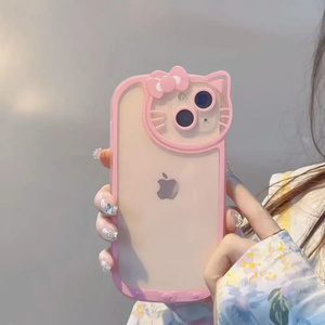 <span class=keywords><strong>Coque</strong></span> de téléphone <span class=keywords><strong>transparente</strong></span> rose à <span class=keywords><strong>motif</strong></span> chat <span class=keywords><strong>avec</strong></span> nœud papillon pour <span class=keywords><strong>iPhone</strong></span> 17 Air 16 E 15 14 13 12 <span class=keywords><strong>11</strong></span> Pro Max pour femmes et filles – Étuis mignons - Product Image 5
