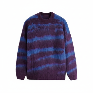 Pull en tricot jacquard chaud et confortable pour hommes et femmes Pull en coton doux à manches longues Haut streetwear d'automne respirant - Product Image 1