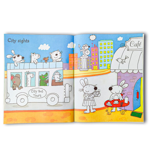 Livre d'apprentissage précoce pour enfants personnalisé couleur enfants couverture souple livre imprimé Animal autocollant livre pour enfants autocollant impression - Product Image 3