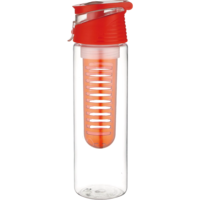 Bouteille d'eau infuseur de fruits en plastique personnalisée de qualité alimentaire, bouteille de boisson aromatisée aux fruits frais pour le sport