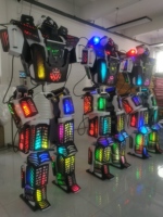 Personnalisé Adulte LED Robot Mecha Vêtements Robot Costume Costumes Cosplay Mascotte Costume Personnage Halloween Fête De Noël Fantaisie Robe