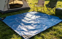 Bâche en toile directement de l'usine, imperméable et résistante aux UV, couverture de toit pour camion bleue