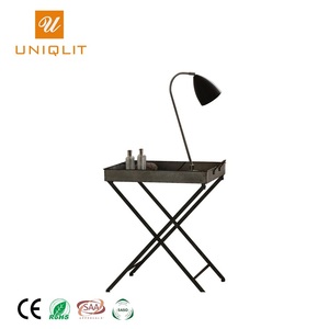 Haute Rentable E27 Noir Blanc Crème De Table En Fer Chromé Lumière - Product Image 2