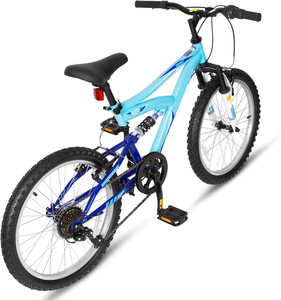 Bicicleta <span class=keywords><strong>de</strong></span> Montaña <span class=keywords><strong>para</strong></span> Niños <span class=keywords><strong>de</strong></span> 20 y <span class=keywords><strong>24</strong></span> <span class=keywords><strong>Pulgadas</strong></span>, <span class=keywords><strong>Bicicletas</strong></span> <span class=keywords><strong>para</strong></span> Niños <span class=keywords><strong>de</strong></span> 6 a 14 Años, Niños y <span class=keywords><strong>Niñas</strong></span>, con Doble Suspensión Completa y Cuadro <span class=keywords><strong>de</strong></span> Acero <span class=keywords><strong>de</strong></span> Alto Carbono - Product Image 6