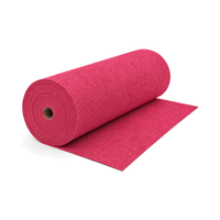 Maßgefertigter Roter Moderner Hochzeits- und Event-Bühnenboden-Teppich, Nadelfilz aus Polyester, Dicker Läufer für Gehwege und Treppen