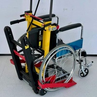 Carretilla Eléctrica Plegable de Alta Resistencia para Subir Escaleras, Silla Elevadora Móvil de Aleación de Aluminio, Suministros de Rehabilitación y Terapia para Sillas de Ruedas