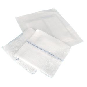 Bantalan kain kasa 100% katun sekali pakai, kain kasa steril untuk rumah sakit sekali pakai