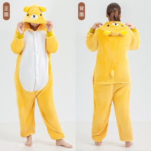 <span class=keywords><strong>Pyjama</strong></span> en flanelle Pokem-on Pika, doux, pour l'automne/hiver, cosplay animal, sweat à capuche, <span class=keywords><strong>pyjama</strong></span> pour enfants et parents, chemise de nuit pour bébés filles et garçons - Product Image 3