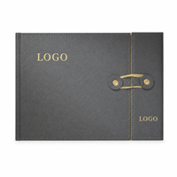 Carnet de notes professionnel minimaliste 2027, nouveau style, logo personnalisé, design enveloppe à rabat, couverture rigide en PU