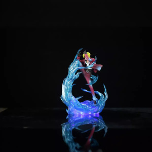Figura de Anime de One Piece, <span class=keywords><strong>Vinsmoke</strong></span> Sanji, Pierna del Viento Demonio, Estatua Luminosa, Hielo Azul y Fuego Rojo, Modelo Coleccionable de PVC, Juguete de Regalo - Product Image 2