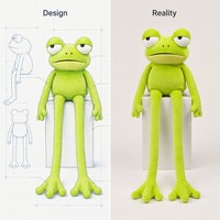 Peluche de Rana de Patas Largas con Ojos Dormilones, Divertido Animal de Peluche para Decoración de Escritorio de Oficina y Regalo Creativo para Compañeros de Trabajo