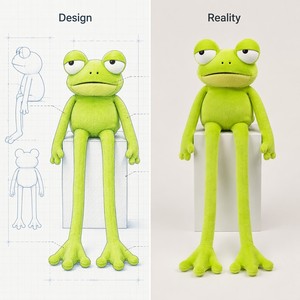 Peluche de Rana de Patas Largas con Ojos Dormilones, Divertido Animal de Peluche para Decoración de Escritorio de Oficina y Regalo Creativo para Compañeros de Trabajo - Product Image 3