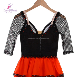 B26616 Nuevo Tutú de Ballet Profesional Romántico para la Variación de Paquita, Tutú de Ballet para Competencia, Tutú Negro y <span class=keywords><strong>Naranja</strong></span> - Product Image 6