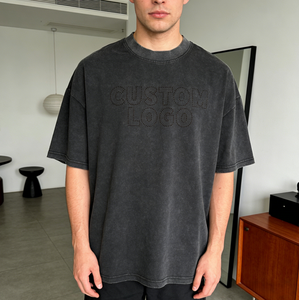 Opciones de Diseño Estampado, Camiseta Corta de 220 Gramos, Lisa, Teñida, de Alta Calidad, Fabricada en China, Personalizada, 100% Algodón, Camiseta de Hombre de Buena Calidad - Product Image 1