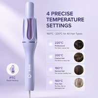 Alat Pengeriting Rambut Otomatis 32mm Terbaru, Kontrol Suhu 4 Tingkat, Keramik, Aman Anti Panas, Alat Penata Rambut Keriting