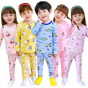 2021 Susuray पजामा बच्चों लड़कों लड़कियों के लिए कार्बनिक कपास पायजामा सेट बच्चे नाइटवियर बच्चा फैशन पाजामा आकार 1-10 साल पुराने