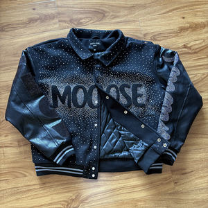 <span class=keywords><strong>Giacca</strong></span> da Lavoro Personalizzata OEM NEOHOPE Lavaggio Acido Vintage <span class=keywords><strong>Oversize</strong></span> con Lettera Ricamata e Strass <span class=keywords><strong>Giacca</strong></span> Varsity da <span class=keywords><strong>Uomo</strong></span> con Maniche in <span class=keywords><strong>Pelle</strong></span> - Product Image 5