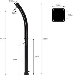 KR Integral Black 40L Bend Body Fácil de instalar <span class=keywords><strong>Ducha</strong></span> <span class=keywords><strong>solar</strong></span> al aire libre para patio trasero Jardín Piscina - Product Image 1
