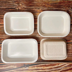 PLA tráng giấy khay thức ăn có thể được compotsable - Product Image 4