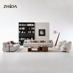 Juego <span class=keywords><strong>de</strong></span> Sofás Modulares <span class=keywords><strong>de</strong></span> Tela Gris <span class=keywords><strong>de</strong></span> Alta Calidad para el Hogar, Muebles <span class=keywords><strong>de</strong></span> Lujo para Sala <span class=keywords><strong>de</strong></span> Estar Moderna, Conjunto <span class=keywords><strong>de</strong></span> Sofás Seccionales para Villa - Product Image 1