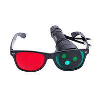 Kit de prueba Replat Worth 4 Dot SI-KONG-DENG, linterna recargable con gafas rojas y verdes y cargador