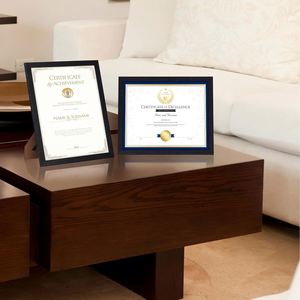 Wholesale <b>A4</b> Mdf Picture Walnut Wood Grain, 21X29.7Cm Certificate <b>Frame</b> Factory Price, Custom Logo Oem Bulk Supply <b>for</b> B2b - Product Image 4