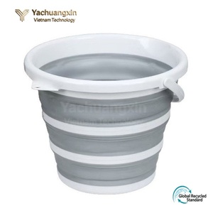 Portable <b>folding</b> water <b>bucket</b>, silicone plastic, children's outdoor travel fishing <b>bucket</b>, household water storage <b>bucket</b> - Product Image 6