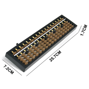 Varillas de 17rod de alta calidad para niños y adolescentes, abalorios de color, marco negro, botón de Reinicio, soroban, educativo, ABS, Plástico - Product Image 5