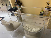 Vente directe d'usine Bureau en acrylique Bureau de véranda Bureau d'ordinateur Commode en plexiglas Table moderne simple