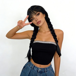 Peluca de <span class=keywords><strong>Cosplay</strong></span> de <span class=keywords><strong>Anime</strong></span> de la <span class=keywords><strong>Serie</strong></span> de TV Americana Miércoles, Estilo Coreano, de Alta Temperatura, con Doble Trenza Completa, de la Familia Addams - Product Image 4