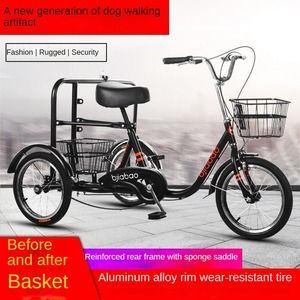 Chien marche tricycle vélo chien marche Husky exercice formateur chien tirant personne tirant chariot multifonctionnel vélo