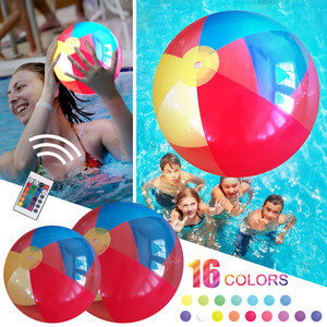 Ballon de plage gonflable personnalisé Beejay TPE avec LED clignotantes, jouet souple 3D lumineux, modèle BJ9253, pour l'été, la <span class=keywords><strong>piscine</strong></span>, les fêtes, unisexe, tous âges - Product Image 1