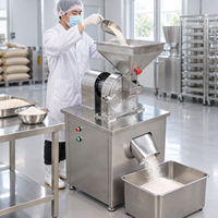 Machine à moudre les épices en acier inoxydable, moulin à céréales industriel, broyeur de riz et de sucre, broyeur d'herbes séchées pour la production de poudre fine