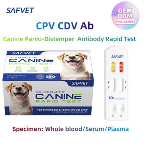 Kit Rápido de Prueba de Anticuerpos contra el Virus del Moquillo <span class=keywords><strong>Canino</strong></span> (CPV/CDV) de Alta Calidad para Veterinaria, con Certificación CE e ISO - Product Image 1