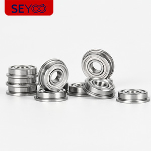 Roulement à bride Seyoo 5x13x4 mm en acier inoxydable SF695ZZ avec lubrification à la graisse pour applications linéaires - Product Image 1