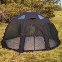 Tente gonflable légère, tente de camping en plein air imperméable et coupe-vent, tente gonflable à deux chambres, abri gonflable