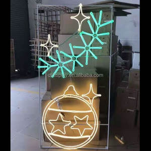 Decorazione stradale 2d polo scultura motivo natale paesaggio esterno impermeabile Ip65 motivo luce - Product Image 6