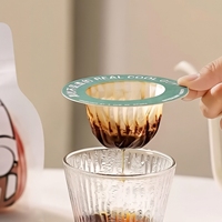 Filtre à café jetable personnalisé en forme d'OVNI, écologique et portable, pour tasse individuelle, avec boîte en papier