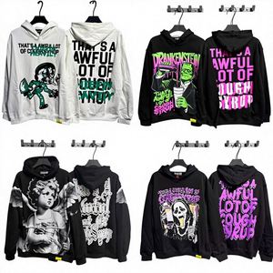 Sweat-shirt à capuche zippé pour homme, 100 % coton épais, streetwear de haute qualité, coupe oversize - Product Image 1