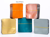 Sacs en mylar personnalisés à trois joints latéraux Sachet de feuille d'aluminium Sachet de thé vide Pochettes plates pour emballage alimentaire de thé