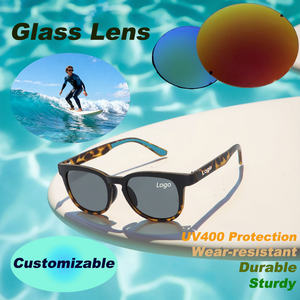 べっ甲柄フレームサングラス 偏光ガラスレンズ TR90素材 サングラスロゴ ヒョウ柄 軽量 男性用 女性用 - Product Image 3