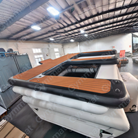Plateforme flottante gonflable antidérapante 4x3m pour jet ski double E, fabrication chinoise