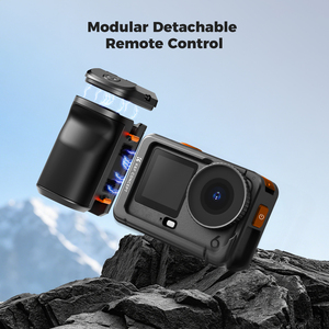 Poignée de prise de vue de rue sans fil magnétique K&F Concept pour <span class=keywords><strong>DJI</strong></span> Action 4/5 <span class=keywords><strong>Pro</strong></span>/6 Insta360 GoPro - Product Image 3