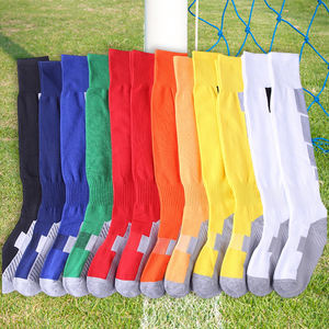 Calze <span class=keywords><strong>da</strong></span> Calcio Lunghe Personalizzabili con Logo, in Nylon con Fondo in Spugna, Traspiranti e Resistenti - Product Image 1