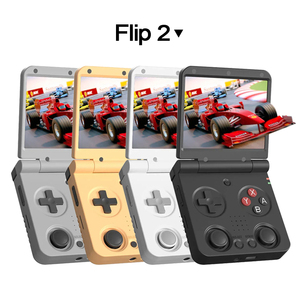 เครื่องเล่นเกมพกพา Miyoo Mini Plus Flip V2 V4 สีเหลืองเทา สไตล์เรโทร - Product Image 4